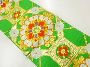 アンティーク　花蜀江文織出し袋帯（材料）